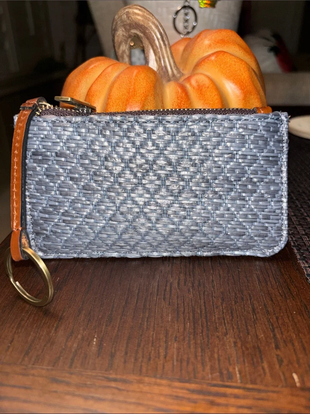 Patricia Nash GELA Card Case Zip Wallet Leather